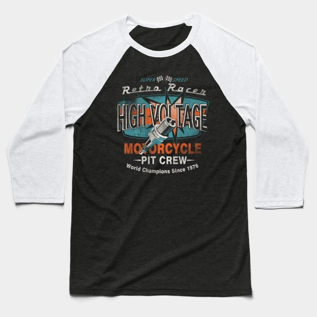 Motorcycle Poster Baseball T-Shirt by Buy Custom Things